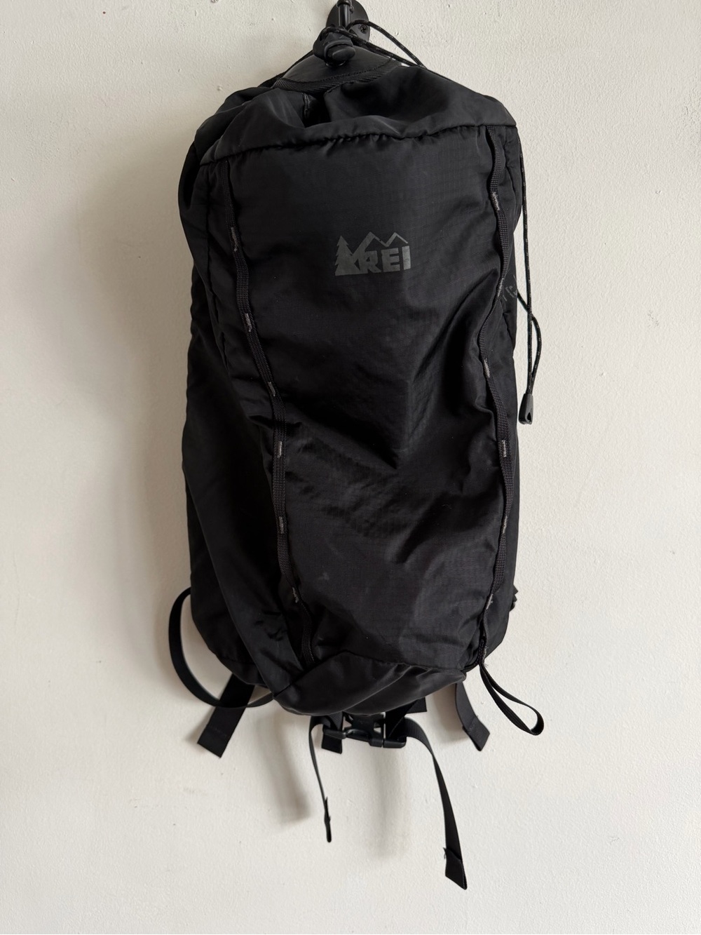 REI Black Slim Daypack with Minimal Profile